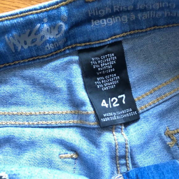 Mossimo High Rise Jeggings Denim Jeans Size 4/27 - Picture 4 of 4